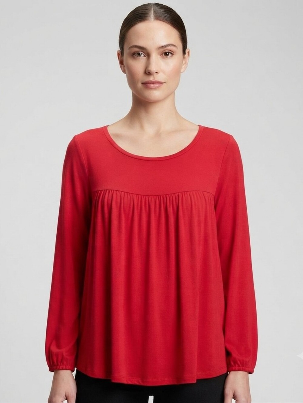 J. Crew Balloon Sleeves Baby Doll Oversized Blouse